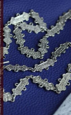 銀無垢アンティークチェーン 1910年から1931年のイヤープレート22枚-C0524-6