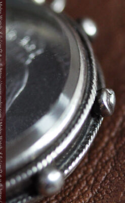 銀無垢アンティーク懐中時計チェーン 英国ビクトリア女王銀貨【1889年頃】-C0525-16