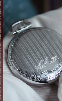 エルジンのケース装飾の綺麗なアンティーク懐中時計 【1900年頃】-P2396-16