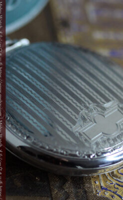 エルジンのケース装飾の綺麗なアンティーク懐中時計 【1900年頃】-P2396-3