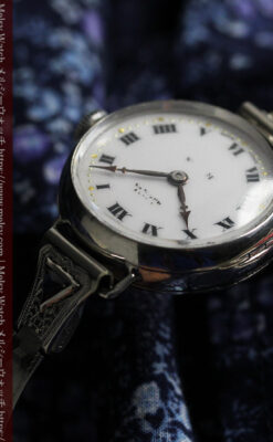 非常に珍しく希少なロレックス 銀無垢アンティーク腕時計 【1923年頃】-W1663-12