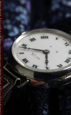 非常に珍しく希少なロレックス 銀無垢アンティーク腕時計 【1923年頃】-W1663-13