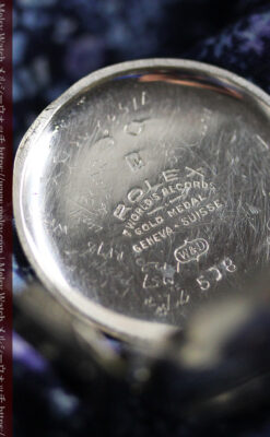 非常に珍しく希少なロレックス 銀無垢アンティーク腕時計 【1923年頃】-W1663-17