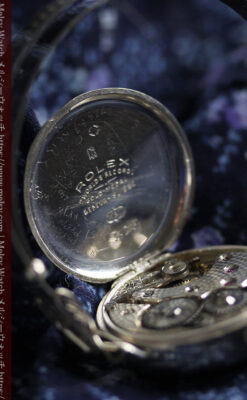 非常に珍しく希少なロレックス 銀無垢アンティーク腕時計 【1923年頃】-W1663-18