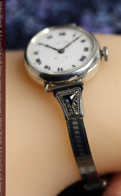 非常に珍しく希少なロレックス 銀無垢アンティーク腕時計 【1923年頃】-W1663-20