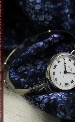 非常に珍しく希少なロレックス 銀無垢アンティーク腕時計 【1923年頃】-W1663-5