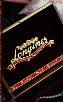 総金無垢ロンジンの女性用アンティーク腕時計 ダイヤモンド62石 【1950年頃】-W1664-15