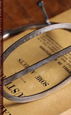 蹄鉄型の銀スタンド、馬と蹄鉄ロンジンの懐中時計のセット 【1900年頃】-P2399-22