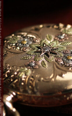 緻密で繊細な美を誇る 14金無垢ウォルサムのアンティーク懐中時計 【1900年頃】-P2400-13