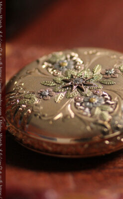 緻密で繊細な美を誇る 14金無垢ウォルサムのアンティーク懐中時計 【1900年頃】-P2400-14