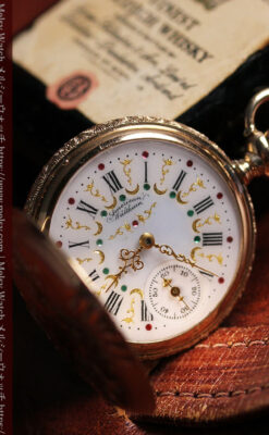 緻密で繊細な美を誇る 14金無垢ウォルサムのアンティーク懐中時計 【1900年頃】-P2400-18