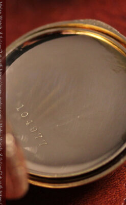 緻密で繊細な美を誇る 14金無垢ウォルサムのアンティーク懐中時計 【1900年頃】-P2400-24