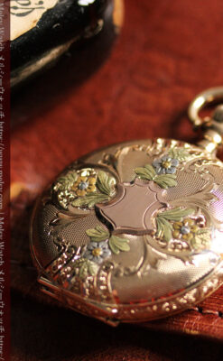 緻密で繊細な美を誇る 14金無垢ウォルサムのアンティーク懐中時計 【1900年頃】-P2400-4