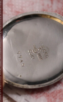 ALICE 1897 年と銘入りエルジンの銀無垢アンティーク懐中時計 【1897年頃】-P2401-18