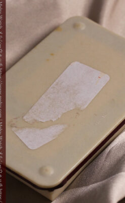 艶やかなローズ色 総金無垢グリュエンの女性用アンティーク腕時計 ダイヤ&ルビー 【1940年頃】-W1665-21