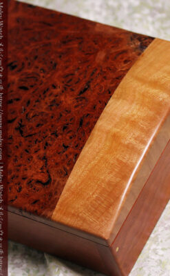 木製コレクションボックス 木目と素材を活かした木工作家の特別製作品-A0331-16