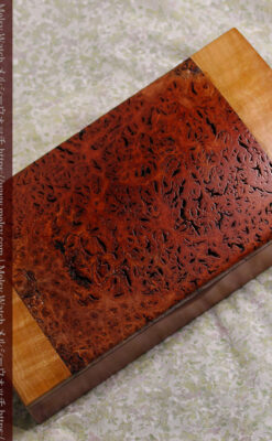 木製コレクションボックス 木目と素材を活かした木工作家の特別製作品-A0331-17