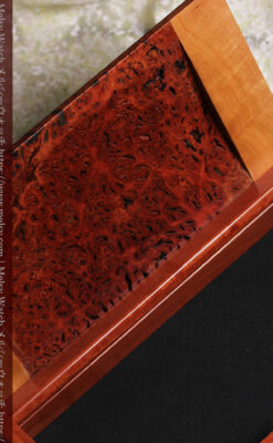 木製コレクションボックス 木目と素材を活かした木工作家の特別製作品-A0331-3