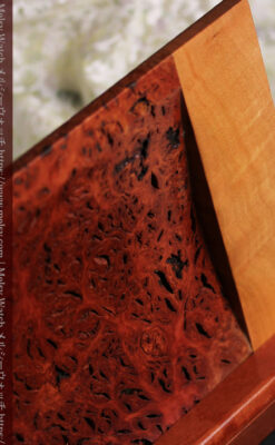 木製コレクションボックス 木目と素材を活かした木工作家の特別製作品-A0331-9