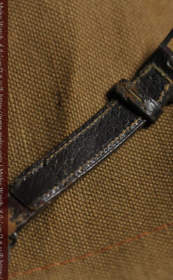 仮面の王 オメガのハーフハンター型・蓋付き銀無垢アンティーク腕時計-W1666-23