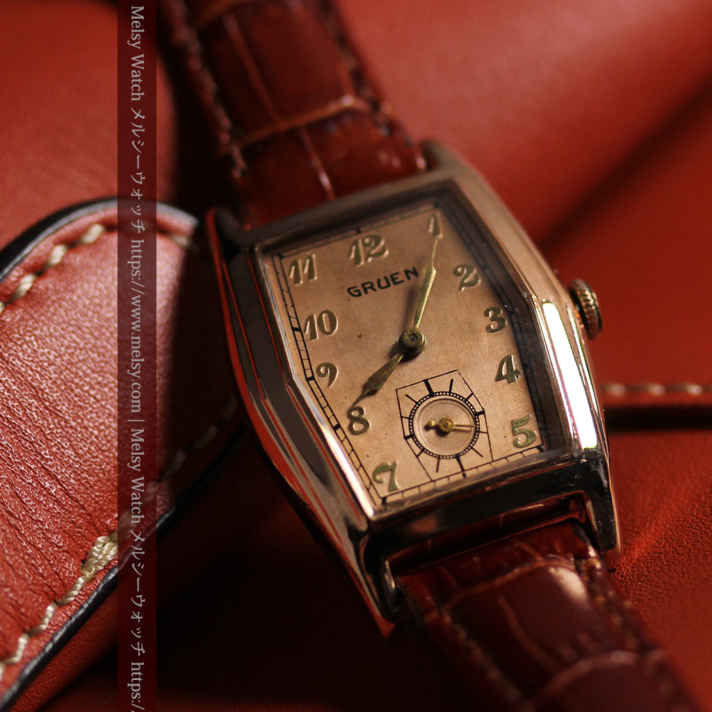 進化の歴史を楽しむグリュエンのアンティーク腕時計 【1940年頃】-W1667-7