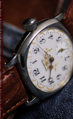 ウォルサムのアンティーク腕時計 美しく輝く針と文字盤の金模様 【1900年頃】-W1671-12