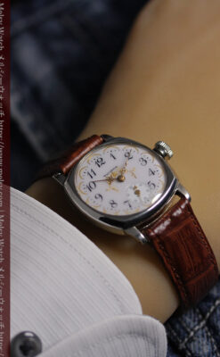 ウォルサムのアンティーク腕時計 美しく輝く針と文字盤の金模様 【1900年頃】-W1671-15