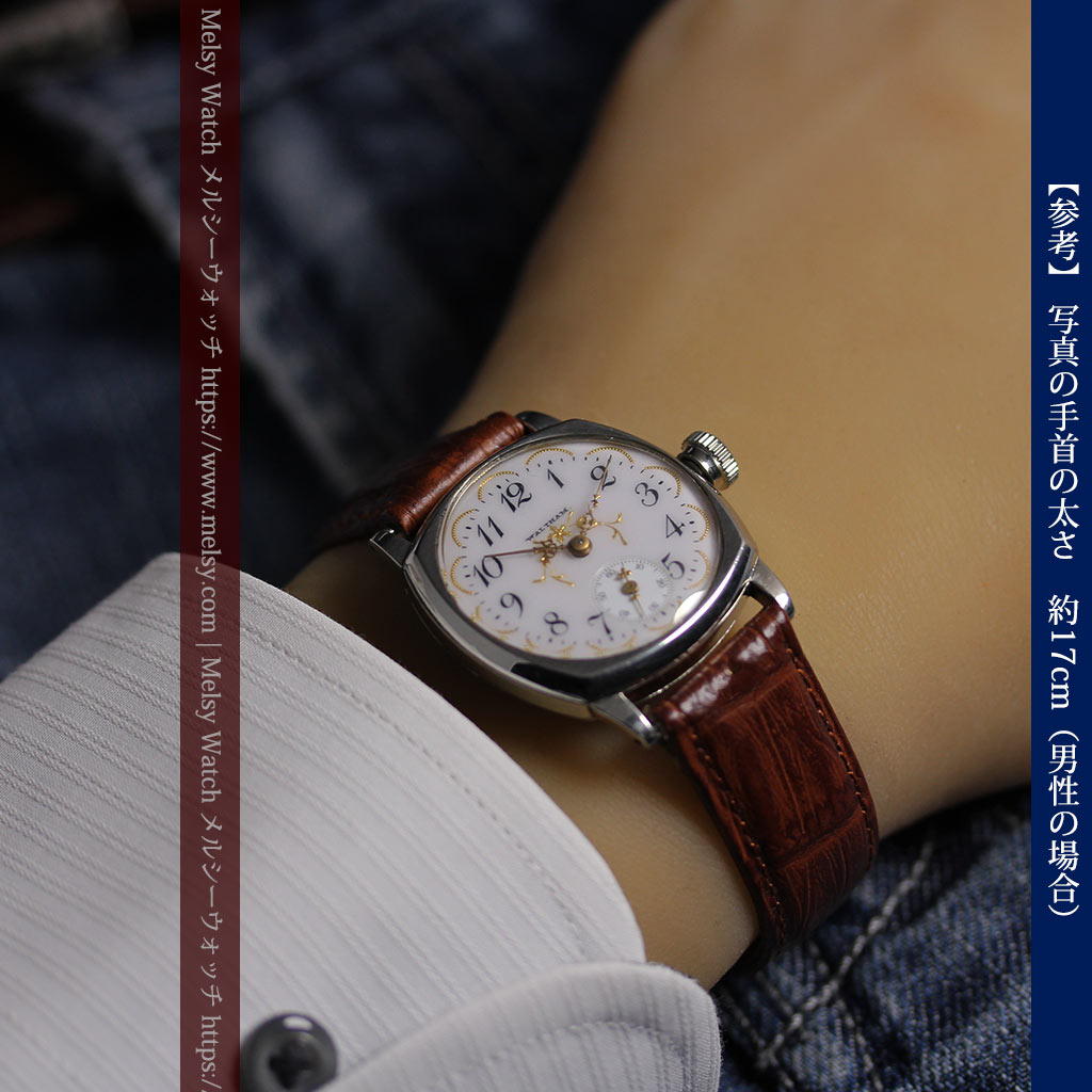 ウォルサムのアンティーク腕時計 美しく輝く針と文字盤の金模様 【1900年頃】-W1671-15