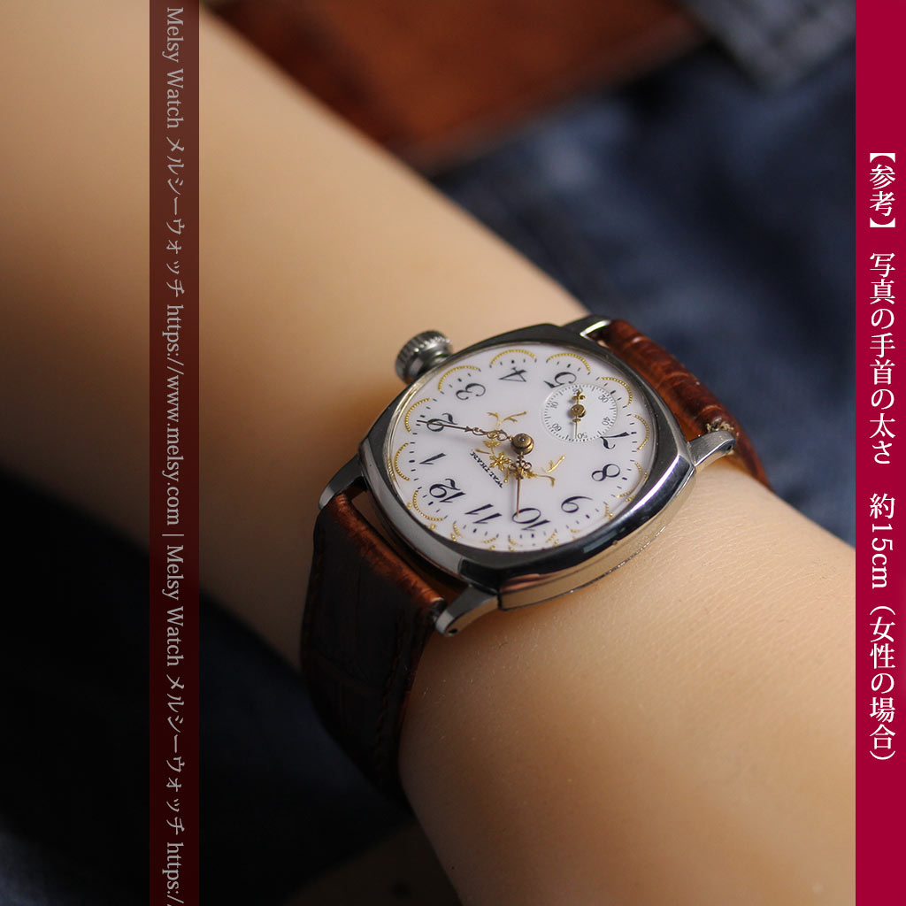 ウォルサムのアンティーク腕時計 美しく輝く針と文字盤の金模様 【1900年頃】-W1671-19