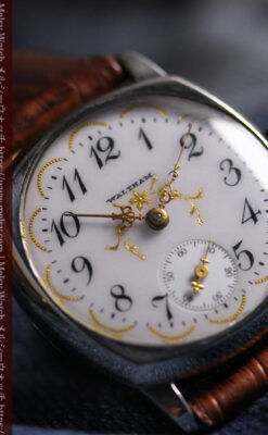 ウォルサムのアンティーク腕時計 美しく輝く針と文字盤の金模様 【1900年頃】-W1671-7