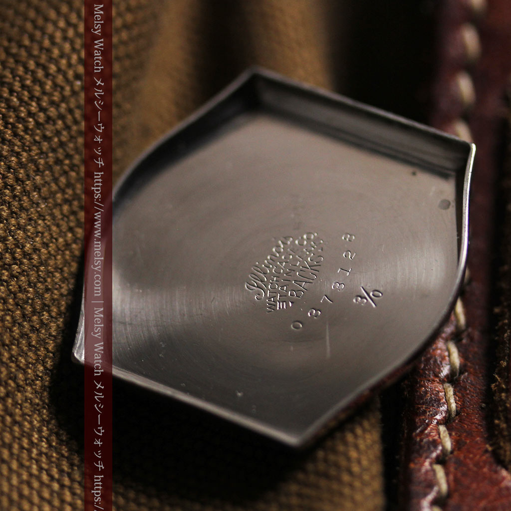 エルジンのアンティーク腕時計 銀色の縦長六角形 カジュアル-W1672-11