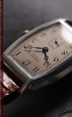 英国ベンソンの貴重なトノー型・銀無垢アンティーク腕時計 【1947年頃】-W1673-12