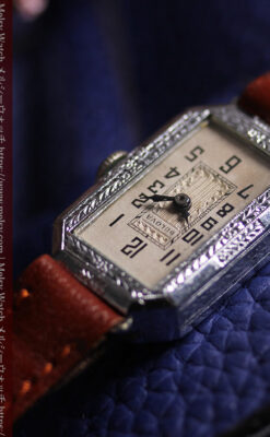 ブローバのレディース・品のある細身のアンティーク腕時計 【1931年頃】-W1674-8