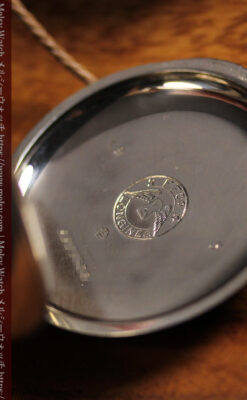 ロンジンの力強い雰囲気のアンティーク懐中時計 【1926年頃】ローマ数字-P2408-13