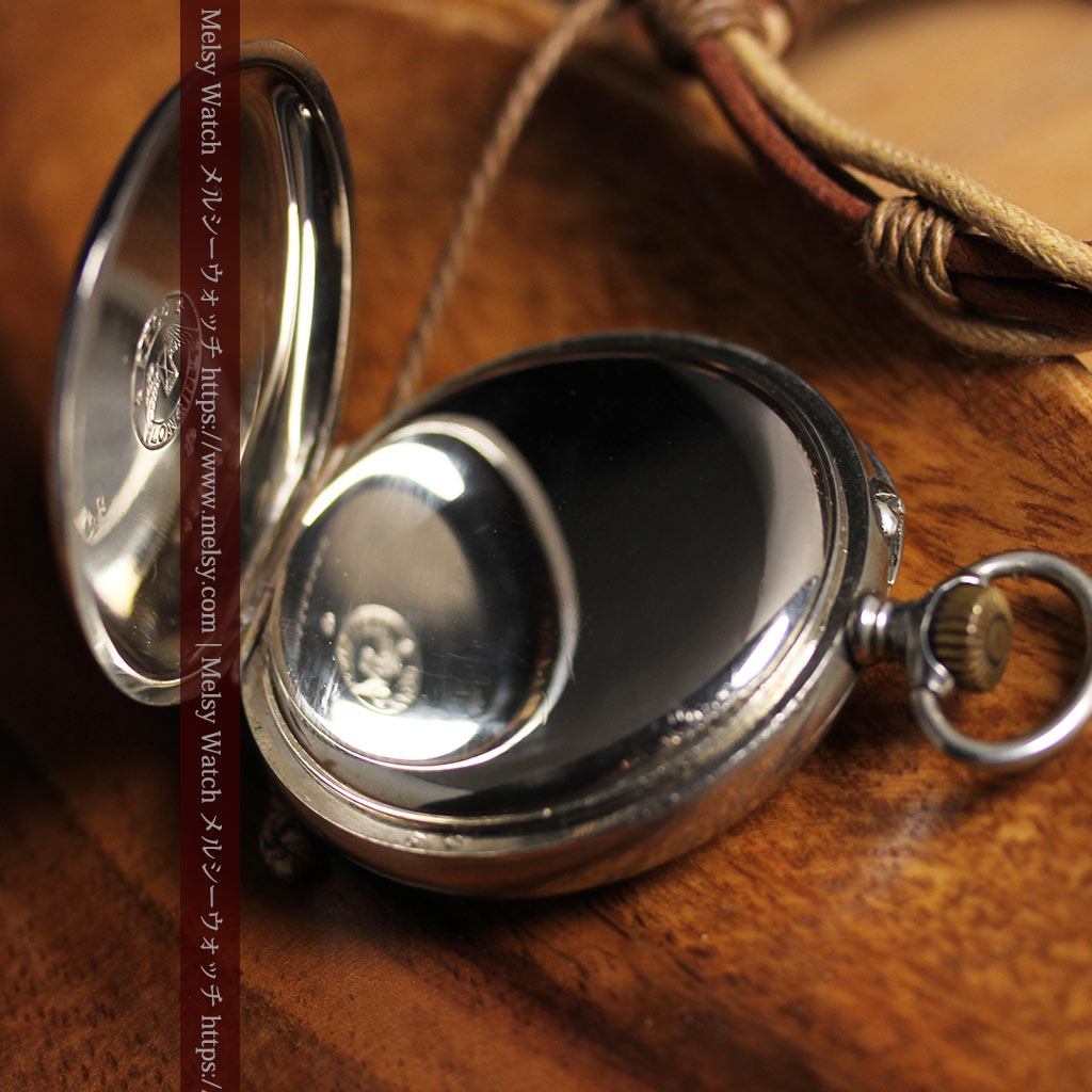 ロンジンの力強い雰囲気のアンティーク懐中時計 【1926年頃】ローマ数字-P2408-14