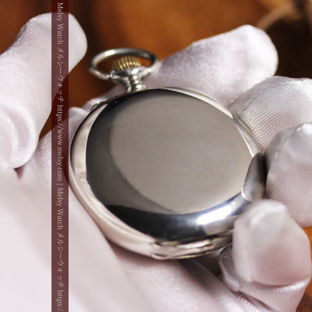 ロンジンの力強い雰囲気のアンティーク懐中時計 【1926年頃】ローマ数字-P2408-17