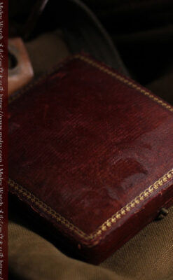 大英帝国時代 ベンソンの銀無垢アンティーク懐中時計 【1917年頃】黒文字盤-P2409-24