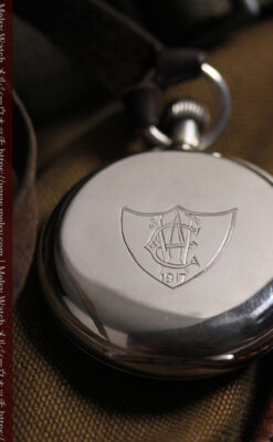 大英帝国時代 ベンソンの銀無垢アンティーク懐中時計 【1917年頃】黒文字盤-P2409-4