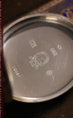 ショパール L.U.Cの上品な雰囲気ある銀無垢アンティーク懐中時計 【1920年頃】-P2410-10