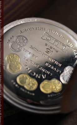 ショパール L.U.Cの上品な雰囲気ある銀無垢アンティーク懐中時計 【1920年頃】-P2410-11