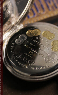 ショパール L.U.Cの上品な雰囲気ある銀無垢アンティーク懐中時計 【1920年頃】-P2410-13