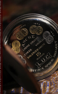 ショパール L.U.Cの上品な雰囲気ある銀無垢アンティーク懐中時計 【1920年頃】-P2410-2