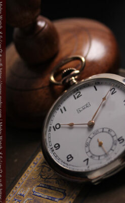 ショパール L.U.Cの上品な雰囲気ある銀無垢アンティーク懐中時計 【1920年頃】-P2410-3