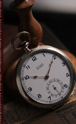 ショパール L.U.Cの上品な雰囲気ある銀無垢アンティーク懐中時計 【1920年頃】-P2410-6