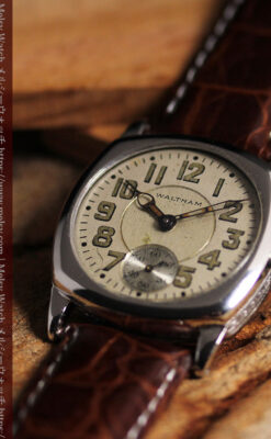 ウォルサムのアンティーク腕時計 軍用系 【1930年頃】経年を楽しむ-W1678-2