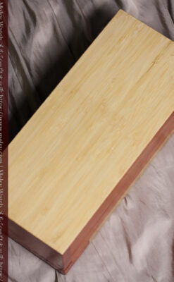 ユーカリの優しい色と模様の美しいレッドガム 手作り木製コレクションボックス・木箱-A0335-17