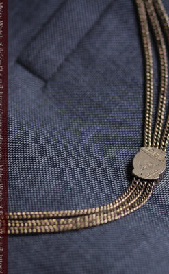 ピティアス騎士団の飾り付き アンティーク懐中時計チェーン-C0538-13