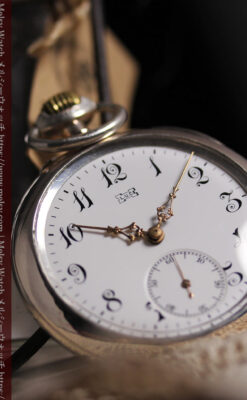 ショパール L.U.C 銀無垢アンティーク懐中時計 【1910年頃】LUCウォッチ-P2411-6