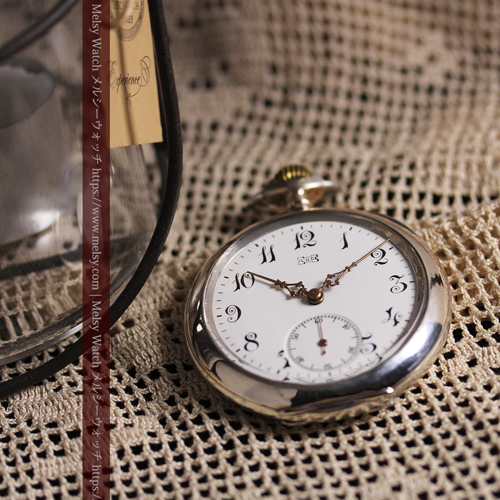 ショパール L.U.C 銀無垢アンティーク懐中時計 【1910年頃】LUCウォッチ-P2411-8