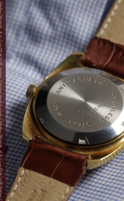 英国ベンソンの昭和レトロなカレンダー付自動巻き腕時計 【1970年頃】-W1682-13